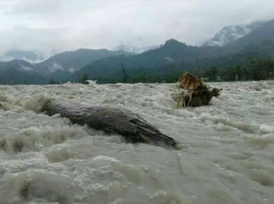 Photo: Swollen rivers are a common sight in India and Bangladesh.