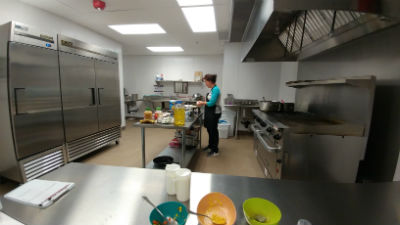 Photo: The preschool's new kitchen.