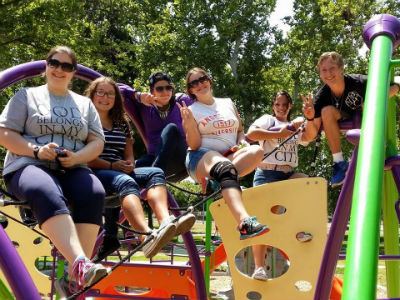 Photo: Some of the youth group of First Church of God.