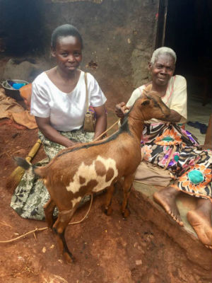 Photo: Uganda women with goat (Global Strategy).