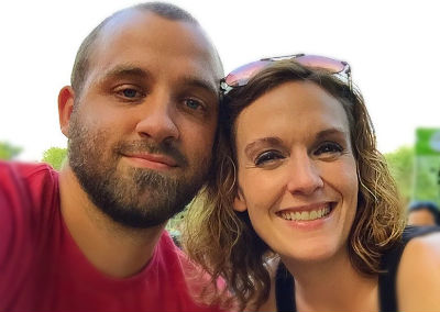 Photo: Marcus with his wife Mallory.