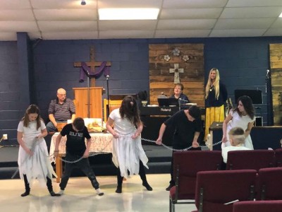 Photo: Worship dance at First Church.