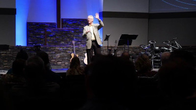 Photo: Pastor Kevin Snyder preaching at Eastside.